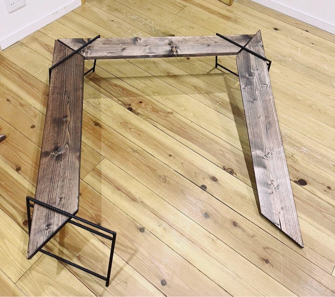 ストア 送料込み 唐松 カラマツ8枚ハギ板 無垢材 天板テーブル